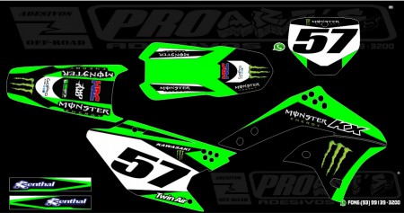 ADESIVO PARA kawasaki kx 250f